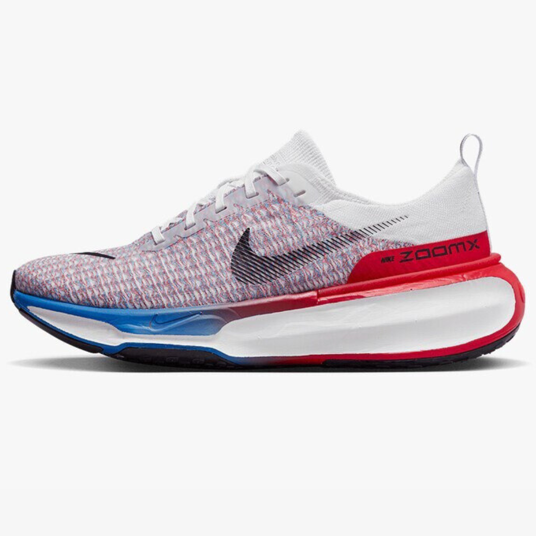 Nike ZoomX Invincible Run 3™ – White Motion w/ Blue & Crimson Pulse