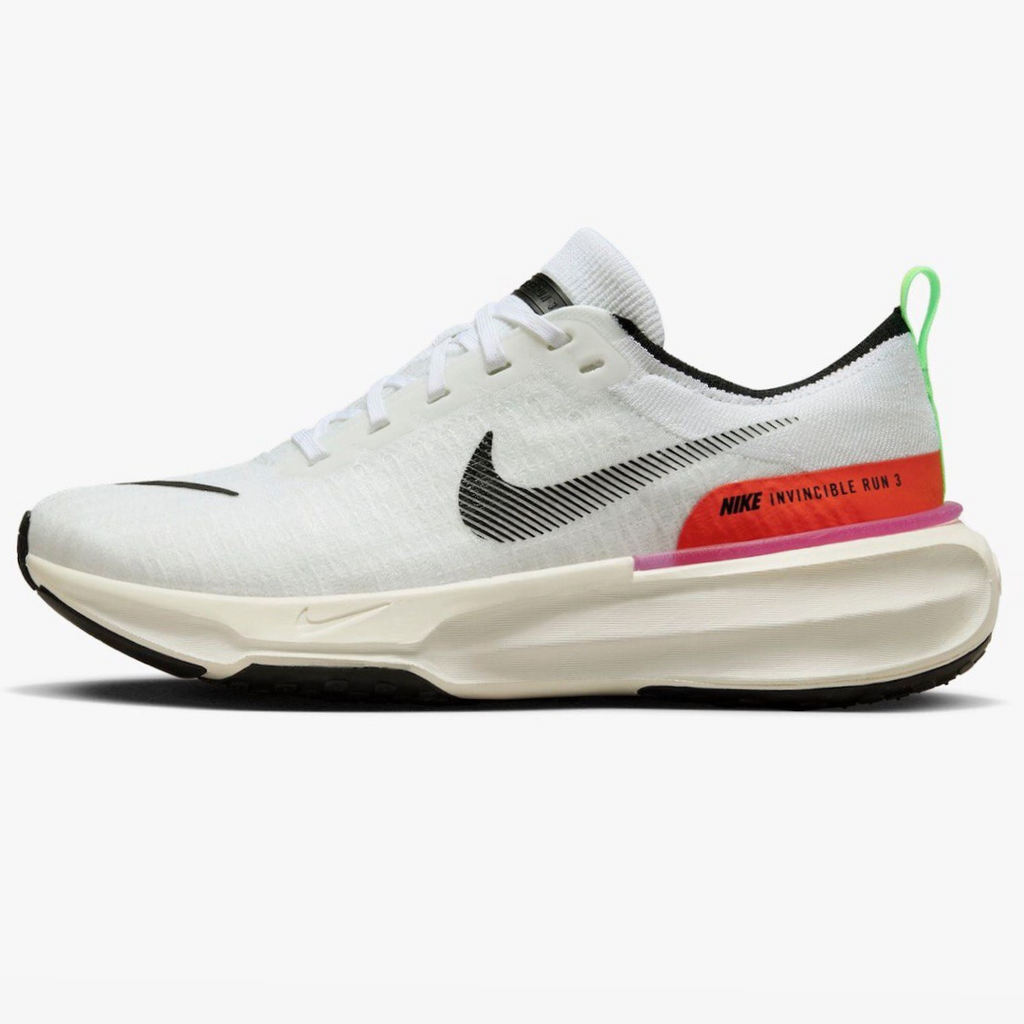 Nike ZoomX Invincible Run 3™ – White Energy avec Lime Blast et Blue Lightning