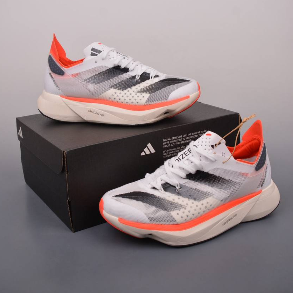 Adidas Adizero Adios Pro 3™ – Blanc/Rouge solaire