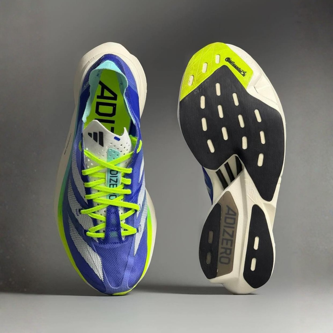 Adidas Adizero Adios Pro 3™ – Bleu Royal avec Vert Néon