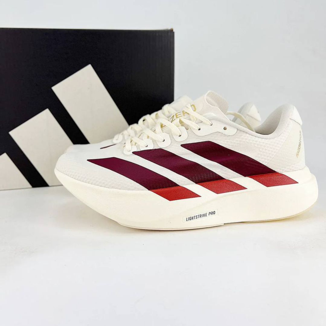 Adidas Adizero EVO SL™ – Blanc, bordeaux et rouge