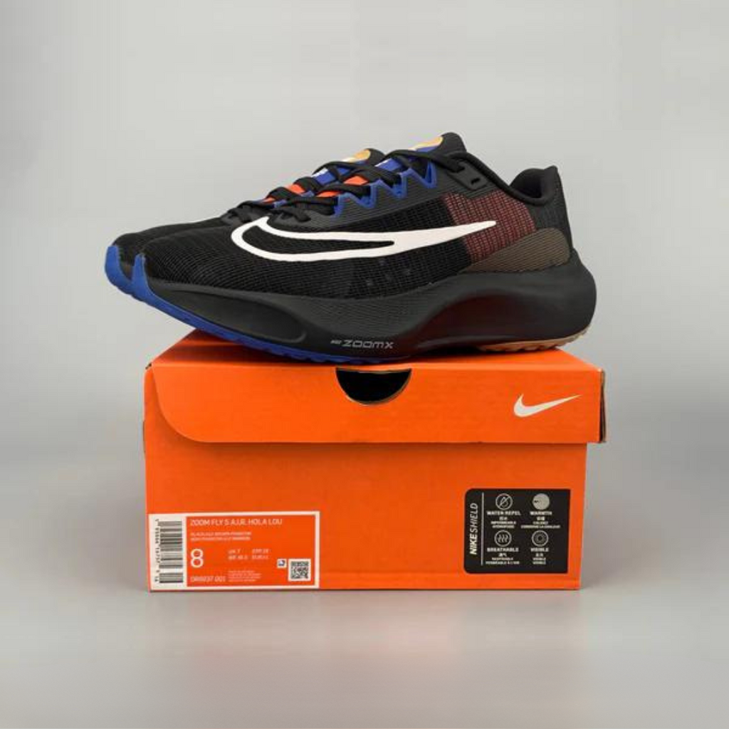 Nike Air Zoom Fly 5™ – Black Shadow avec Ocean Blue & Earth Brown