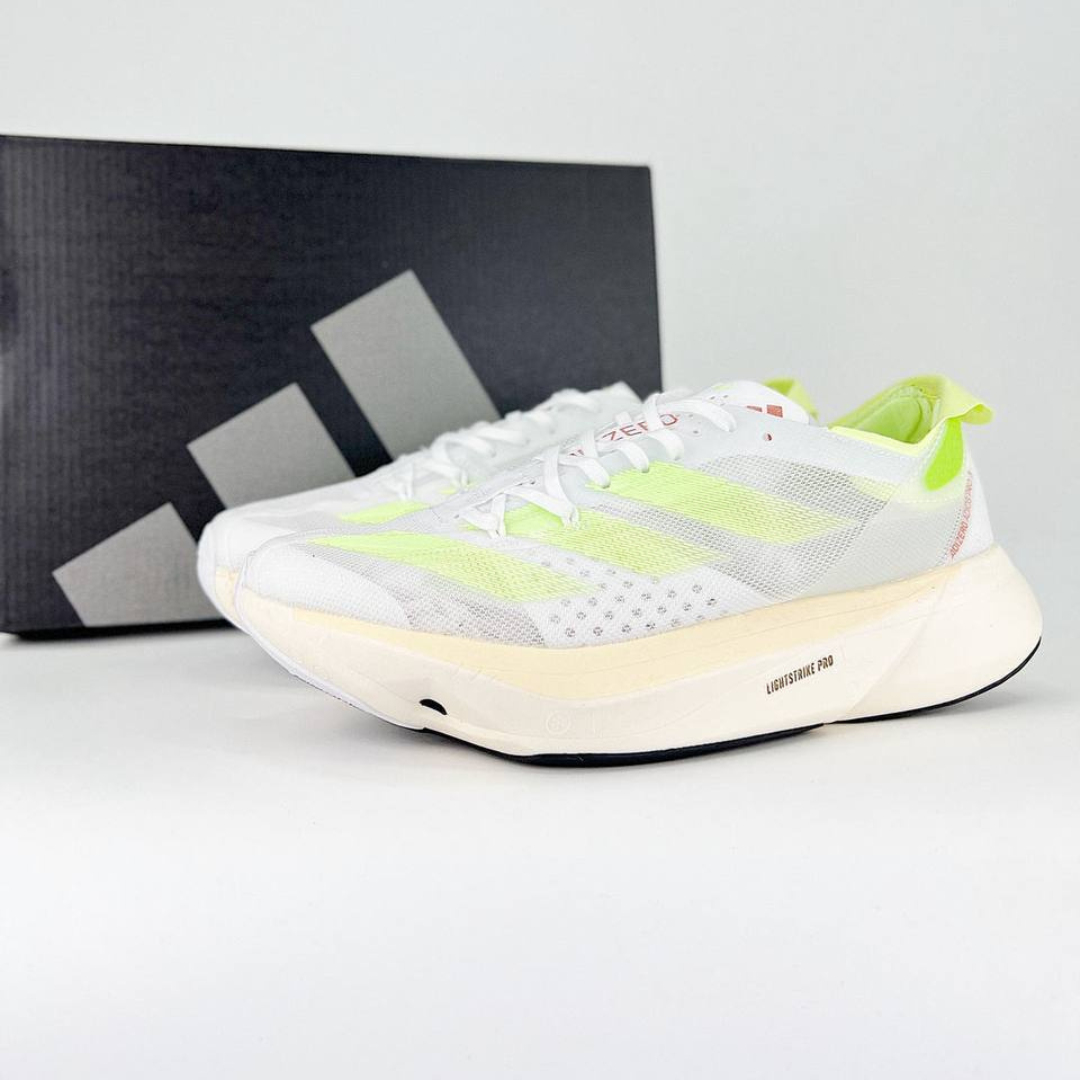 Adidas Adizero Adios Pro 3™ – Blanc/Vert fluo