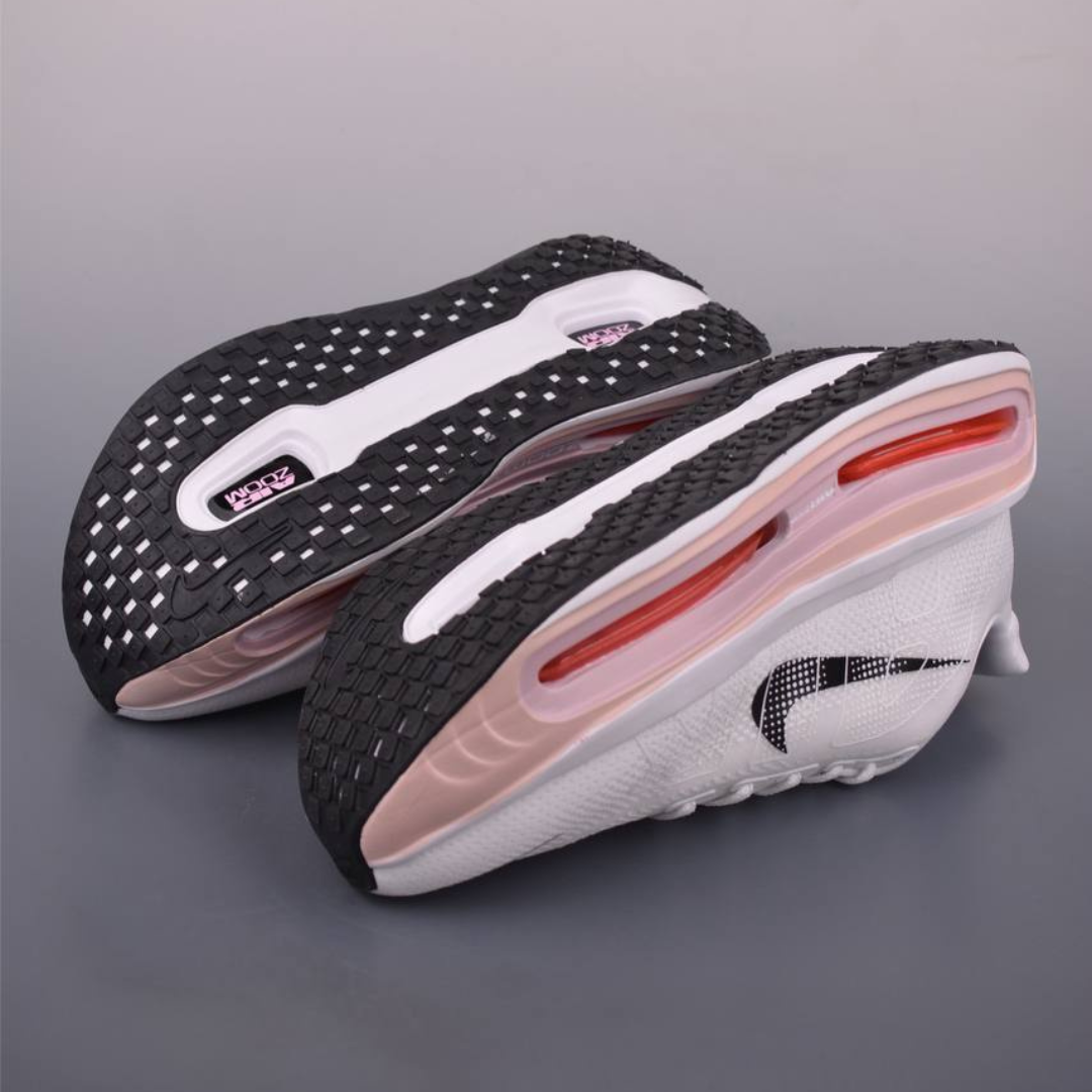 Nike Vomero Premium™ – Blanc brillant avec Rose vif