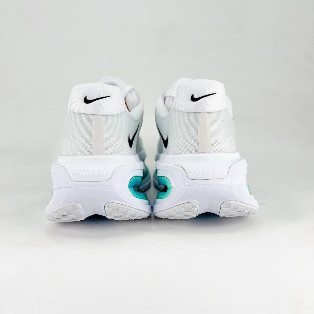 Nike Vomero Premium™ – Blanc brillant avec bleu turquoise