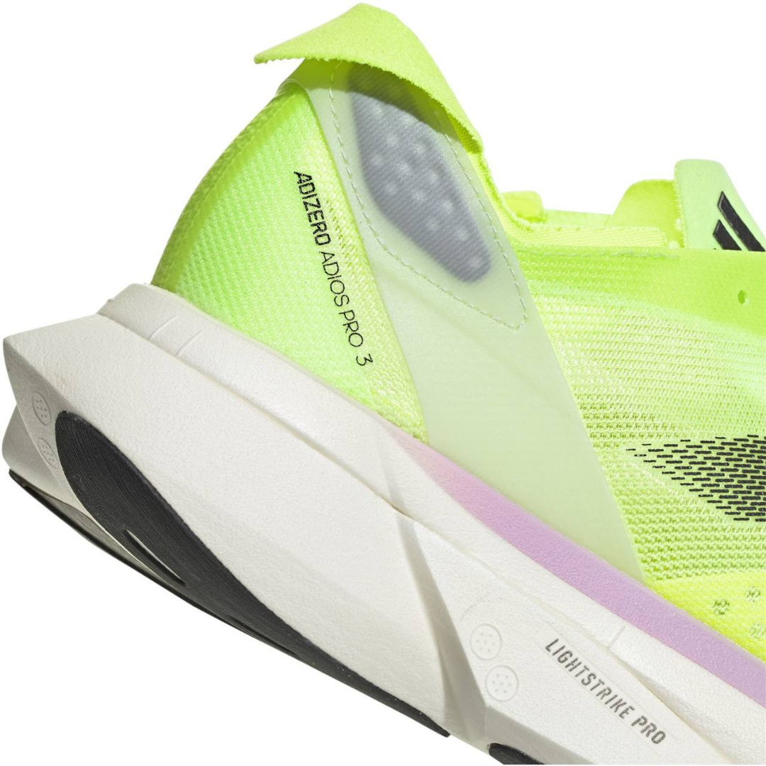 Adidas Adizero Adios Pro 3™ – Vert Néon avec Noir et Lilas