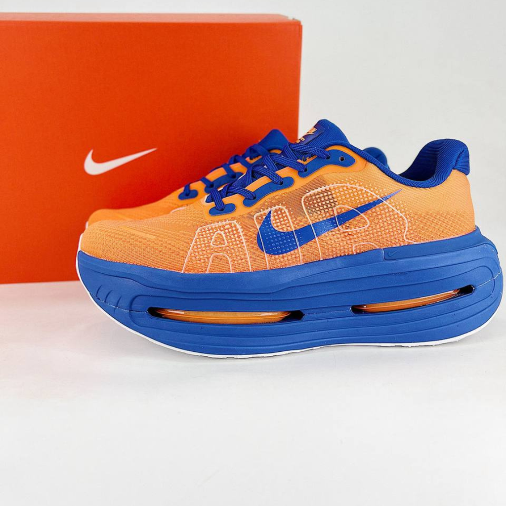 Nike Vomero Premium™ – Orange coucher de soleil avec bleu océan et blanc luminescent