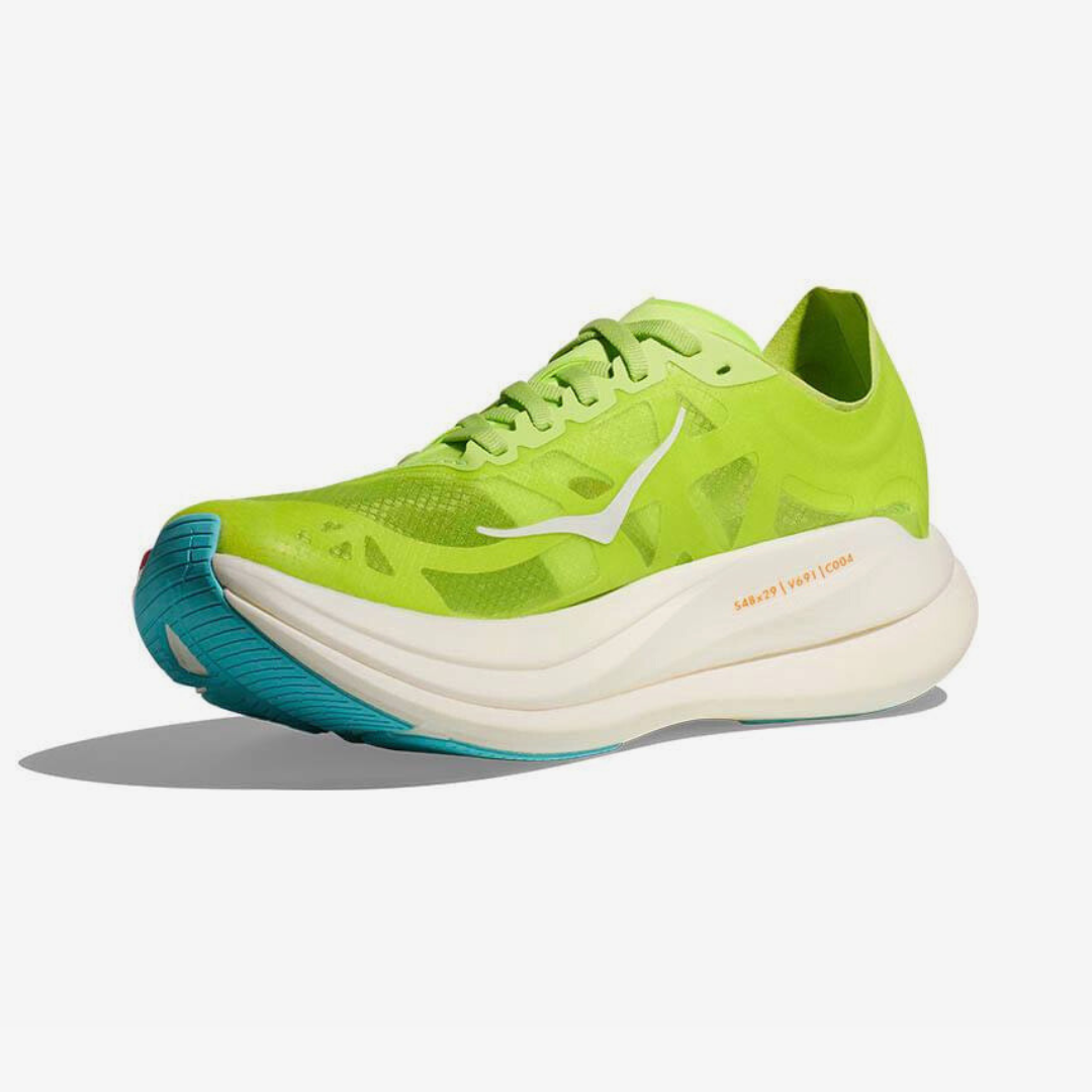 Hoka Rocket X 2 Unisexe™ – Vert Vibrant et Orange Énergique