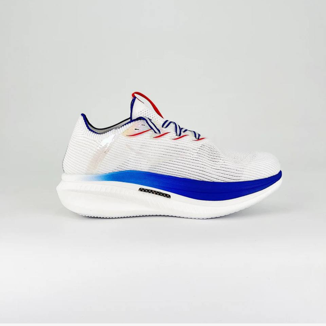 Hoka Cielo X1 Unisexe™ – Blanc Épuré avec Bleu Virtuel Vibrant
