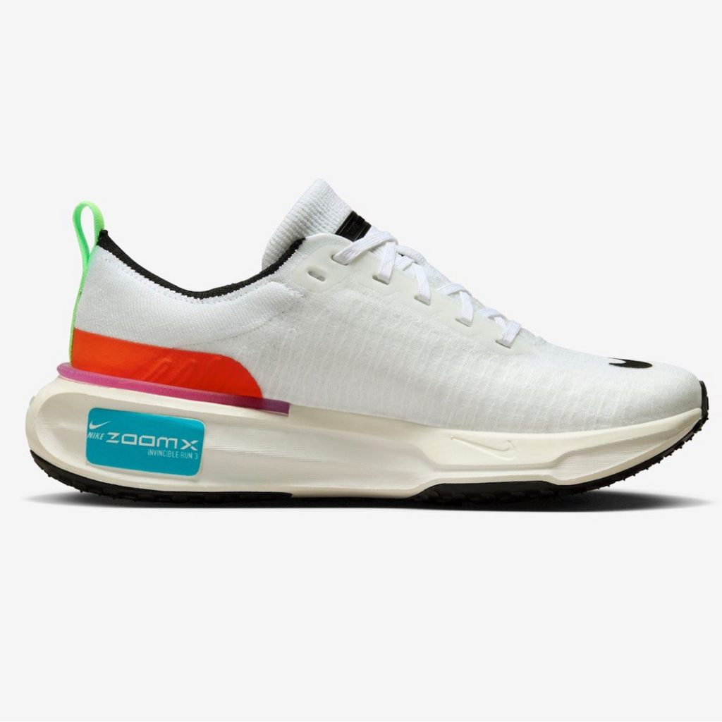 Nike ZoomX Invincible Run 3™ – White Energy avec Lime Blast et Blue Lightning
