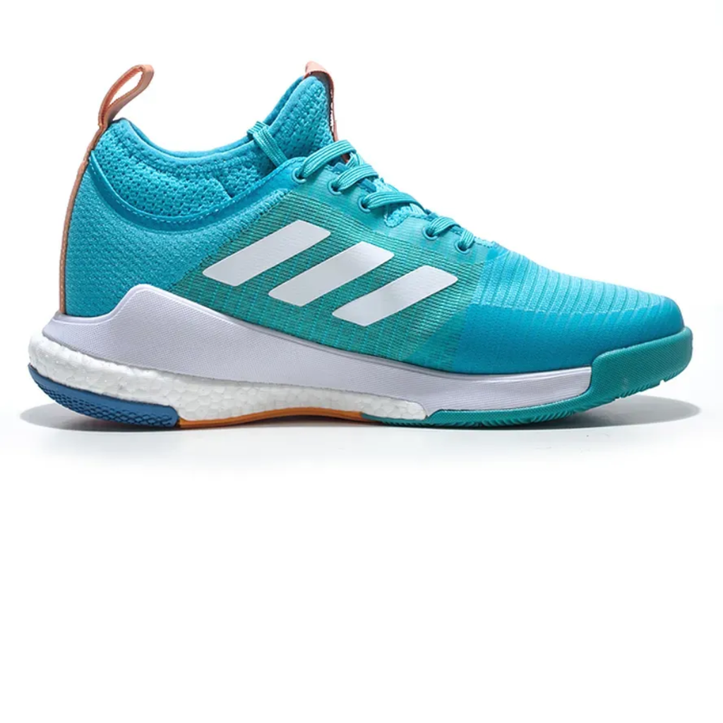 Adidas Crazyflight Mid™ – Blanc et Bleu Piscine