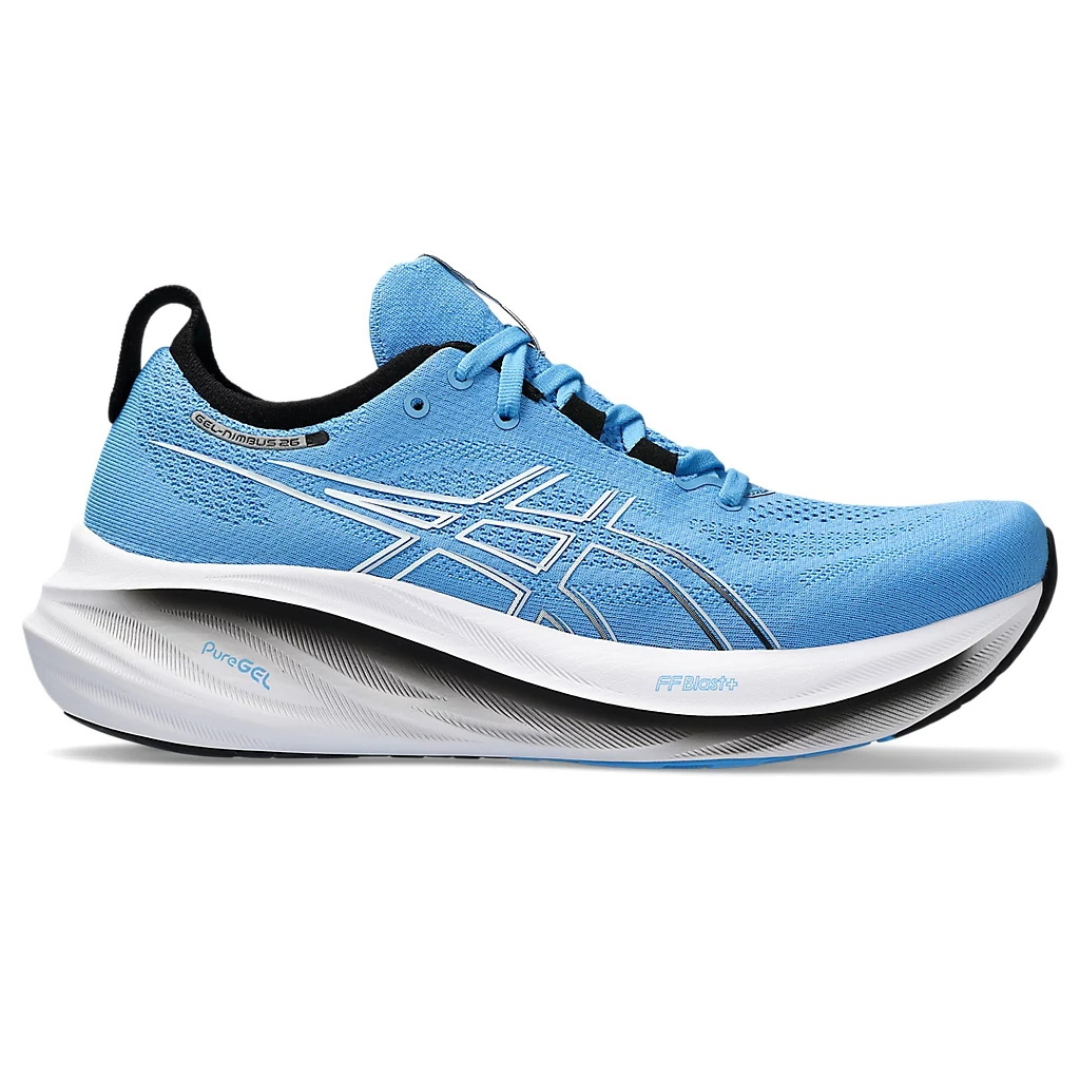 Asics Gel-Nimbus 26™ – Bleu avec Blanc et Noir