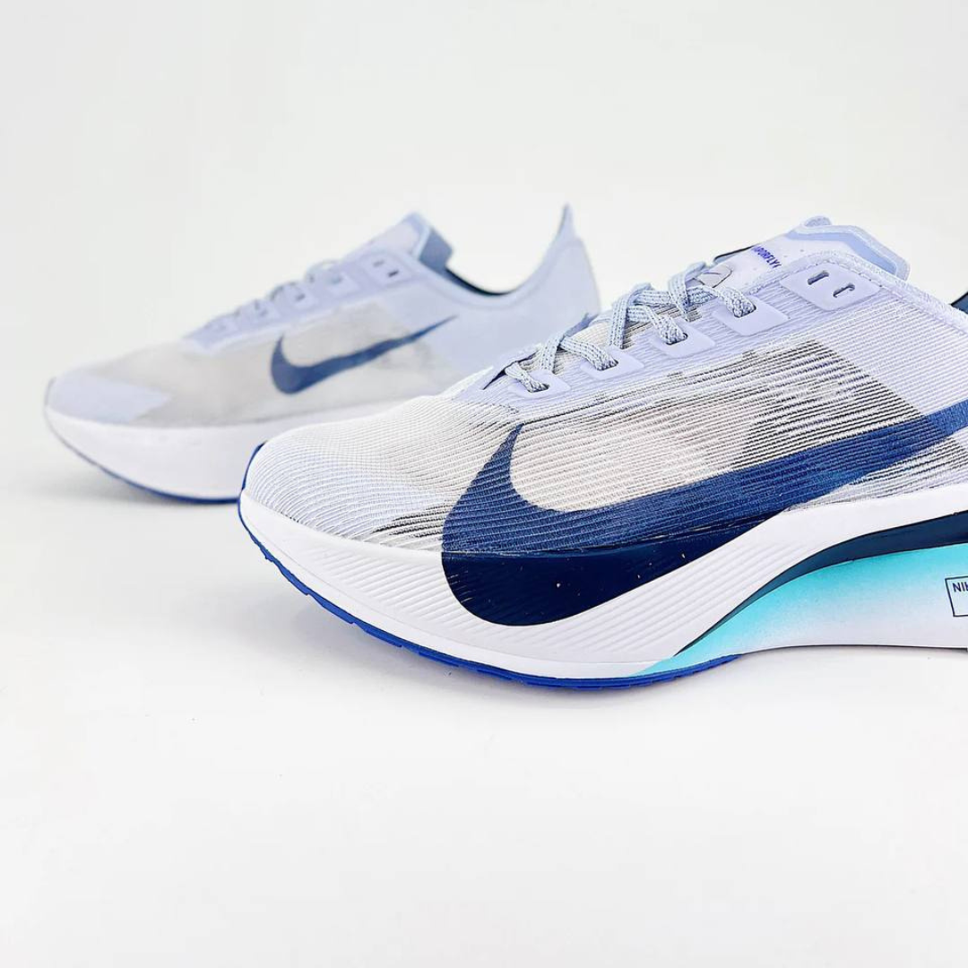 Nike ZoomX Vaporfly 4™ – White Drift/Blue Motion