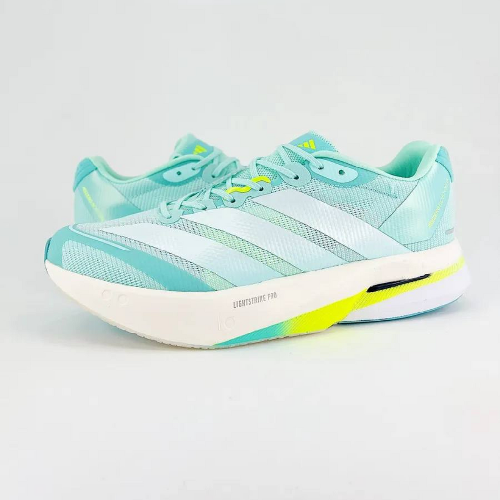 Adidas Adizero Boston 13™ – Aqua Flash avec Métallisé et Vert Citron