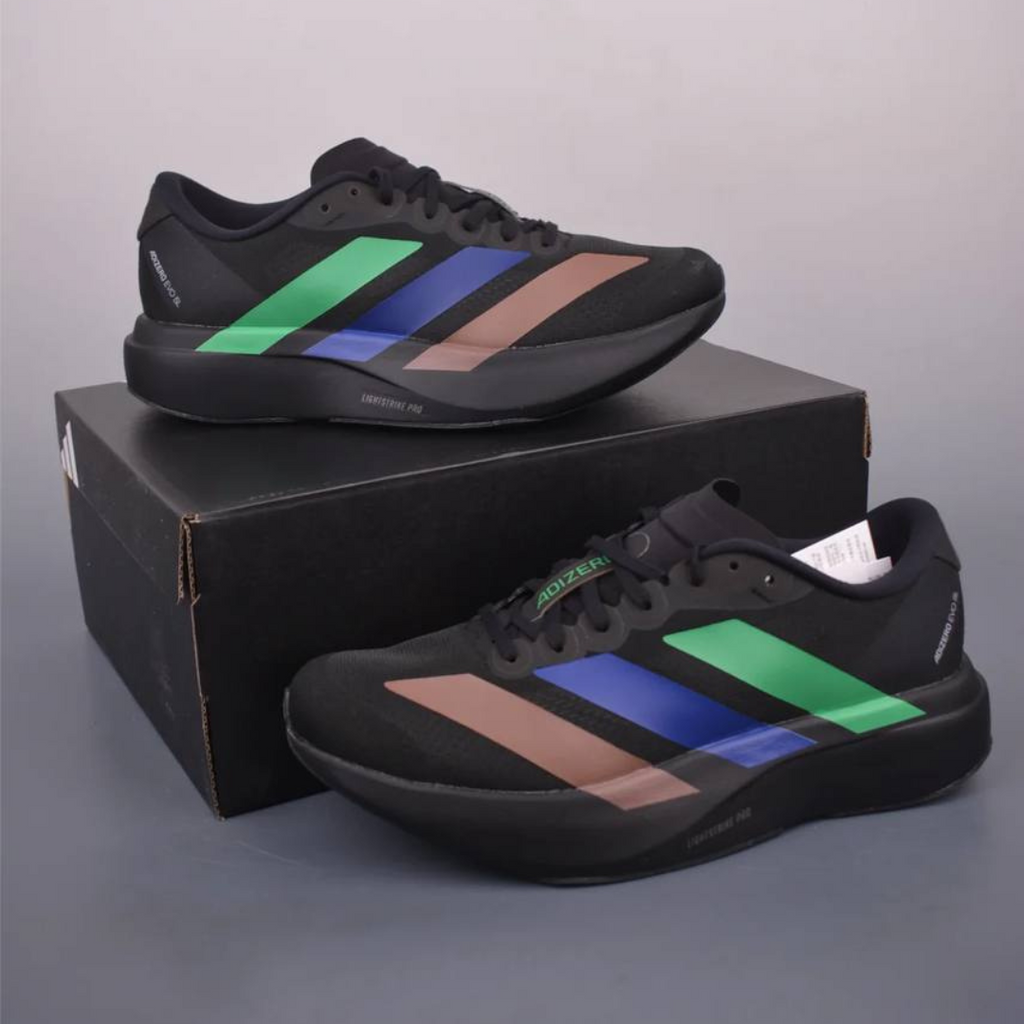 Adidas Adizero EVO SL™ – Noir avec Vert, Bleu et Marron