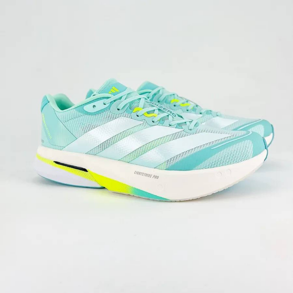 Adidas Adizero Boston 13™ – Aqua Flash avec Métallisé et Vert Citron