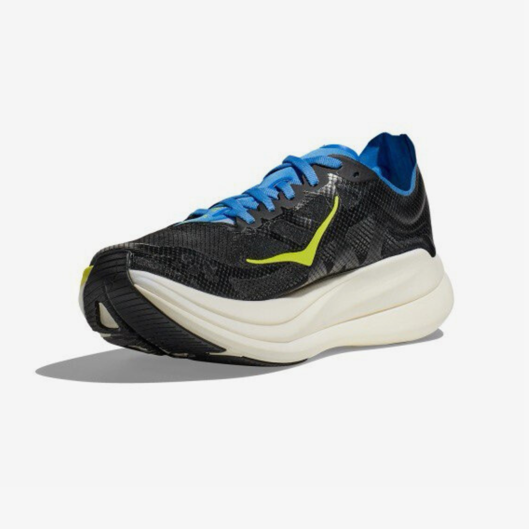 Hoka Rocket X 2 Unisexe™ – Noir Intense avec Couleurs Vibrantes Multiples
