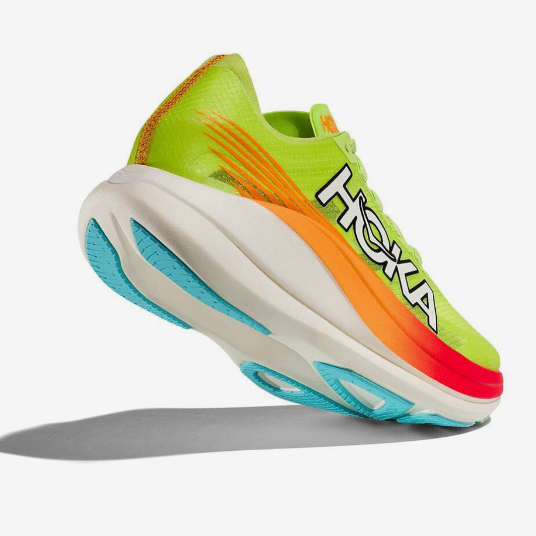 Hoka Rocket X 2 Unisexe™ – Vert Vibrant et Orange Énergique