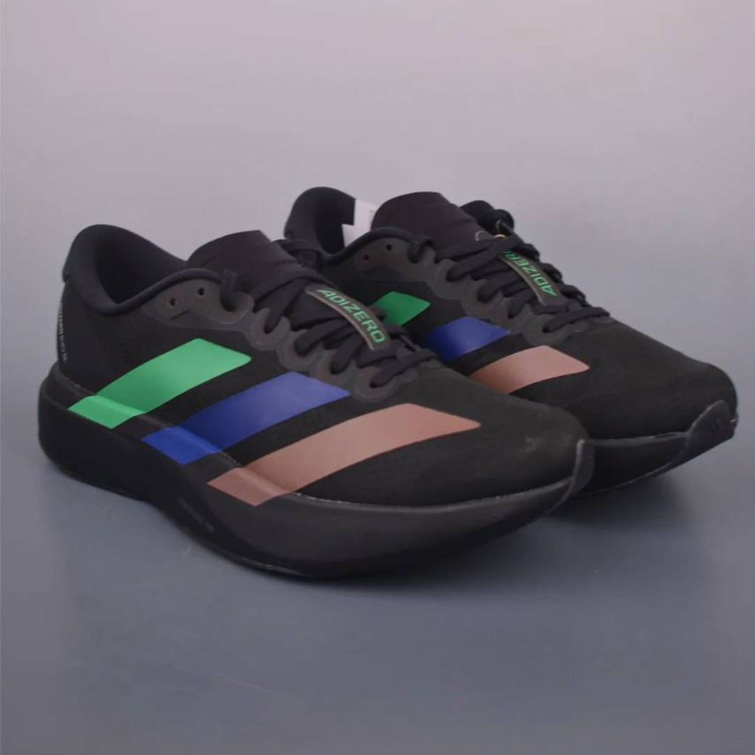 Adidas Adizero EVO SL™ – Noir avec Vert, Bleu et Marron