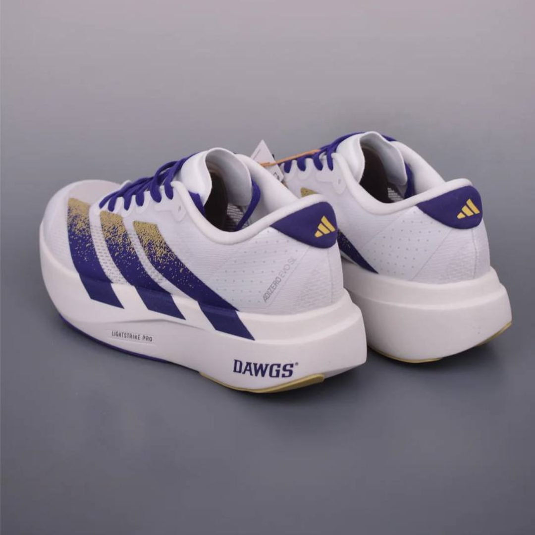 Adidas Adizero EVO SL™ – Blanc / Bleu / Beige
