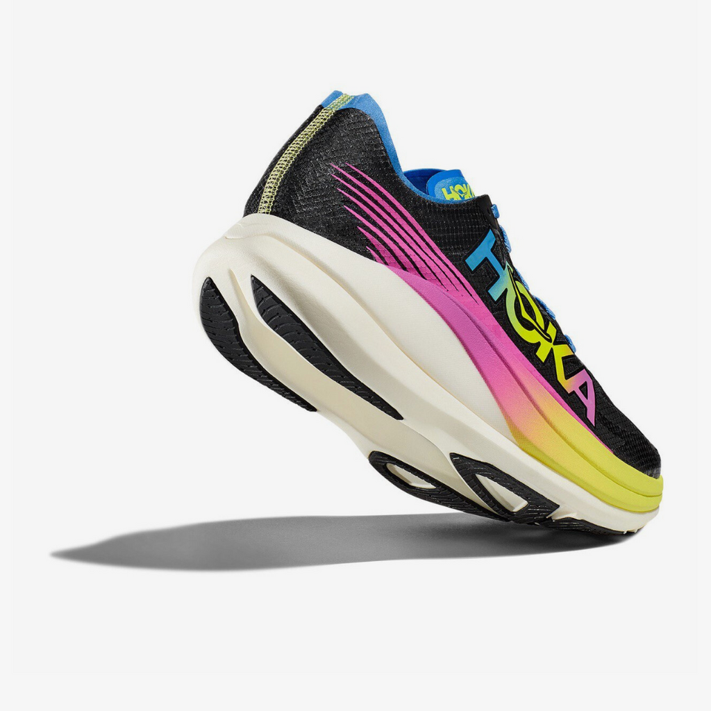 Hoka Rocket X 2 Unisexe™ – Noir Intense avec Couleurs Vibrantes Multiples