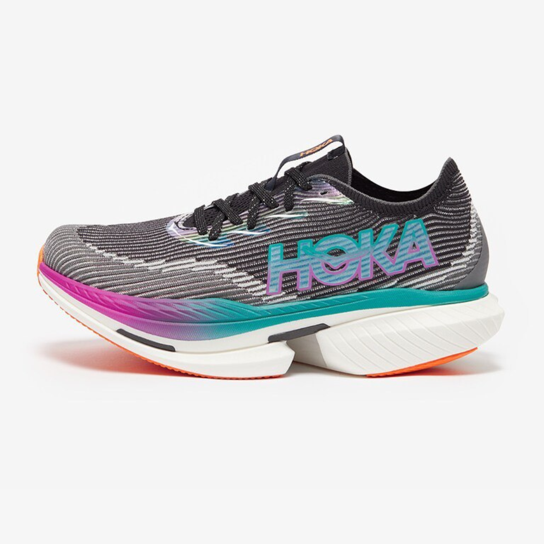Hoka Cielo X1 Unisexe™ – Noir Intense avec Aqua Électrique Vibrant