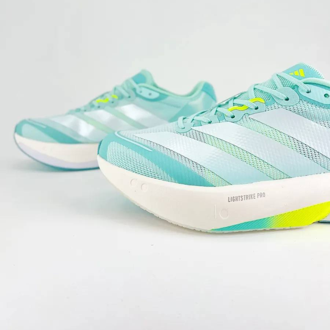 Adidas Adizero Boston 13™ – Aqua Flash avec Métallisé et Vert Citron