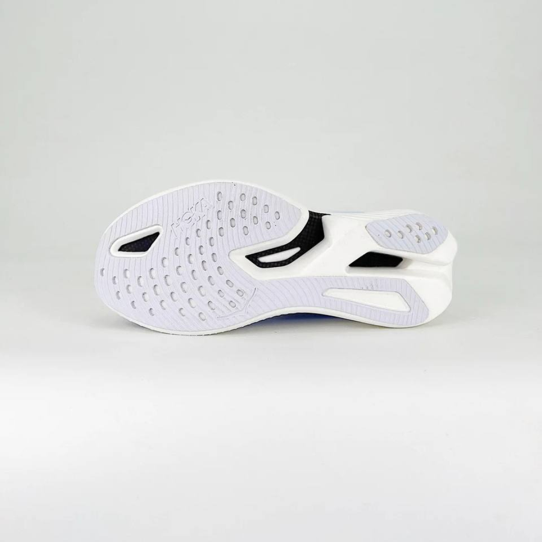 Hoka Cielo X1 Unisexe™ – Blanc Épuré avec Bleu Virtuel Vibrant
