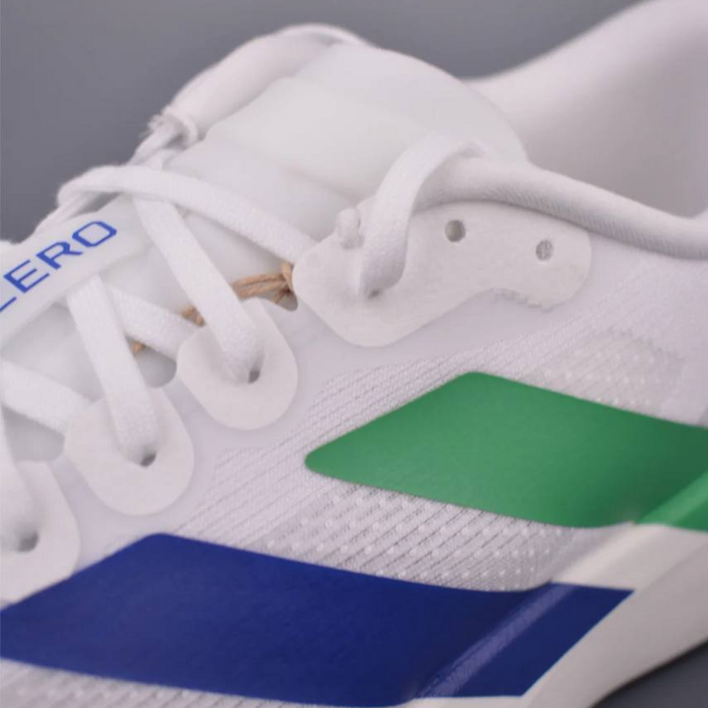 Adidas Adizero EVO SL™ – Blanc avec Vert, Bleu et Marron