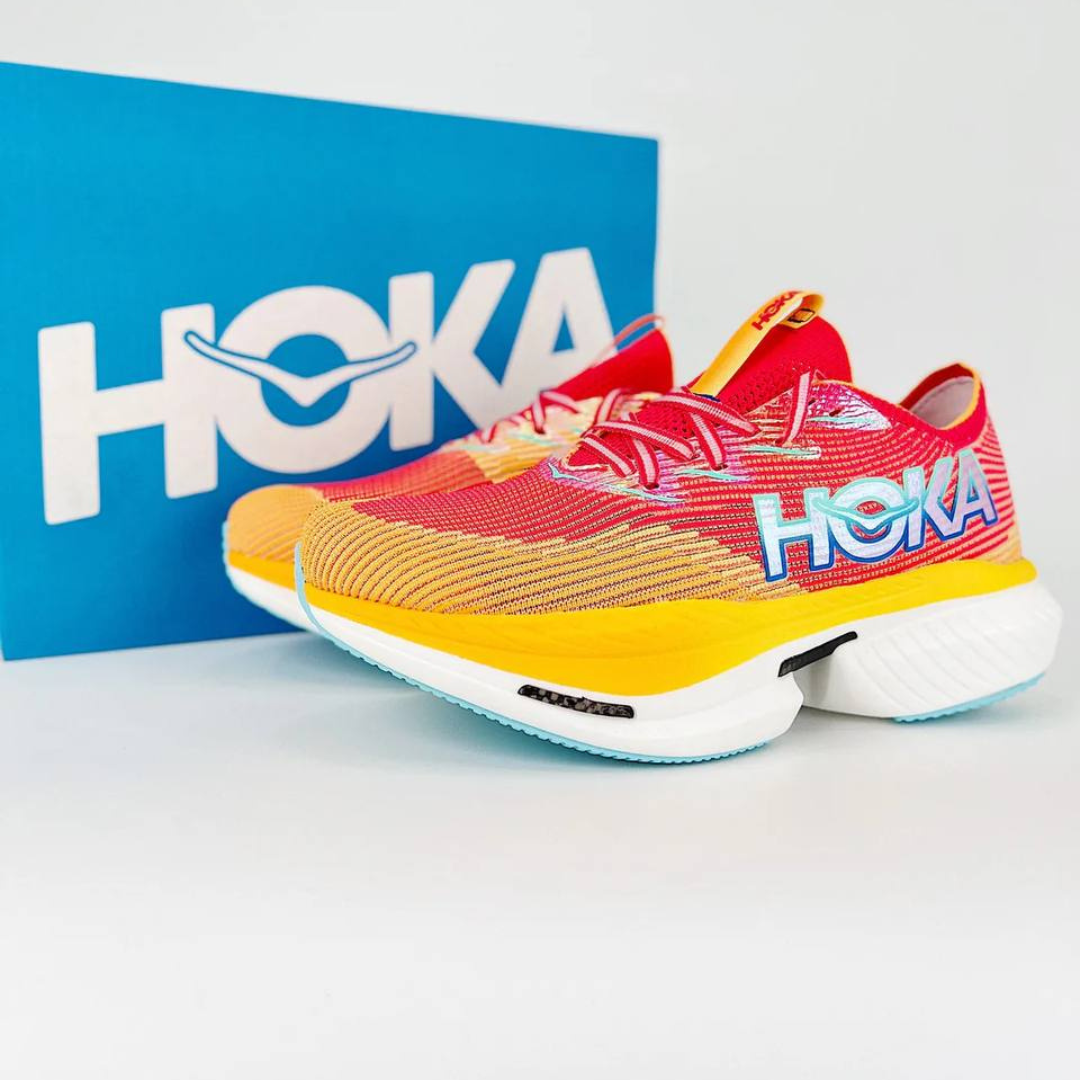 Hoka Cielo X1 Unisexe™ – Cerise Vibrante avec Éclat Solaire Radieux
