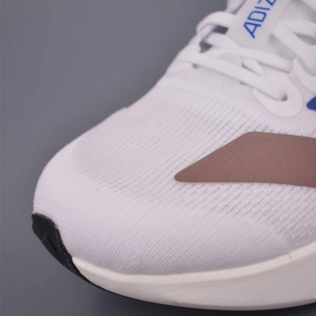 Adidas Adizero EVO SL™ – Blanc avec Vert, Bleu et Marron