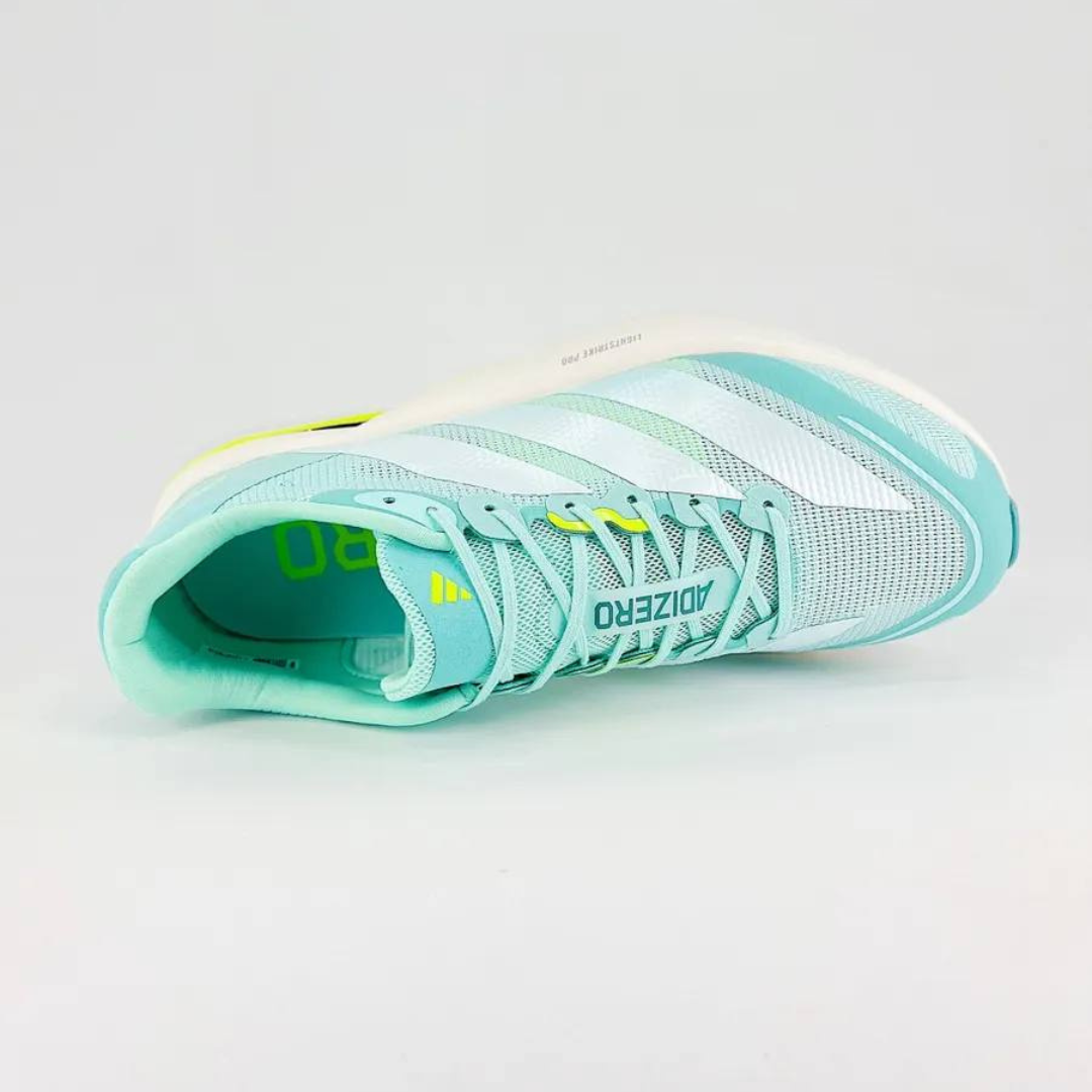Adidas Adizero Boston 13™ – Aqua Flash avec Métallisé et Vert Citron