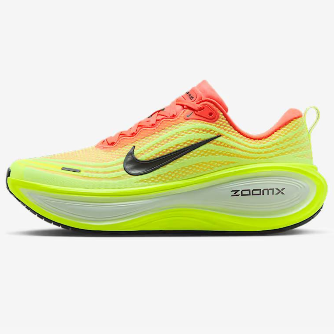 Nike Vomero Plus™ – Vert vif et Rouge cramoisi
