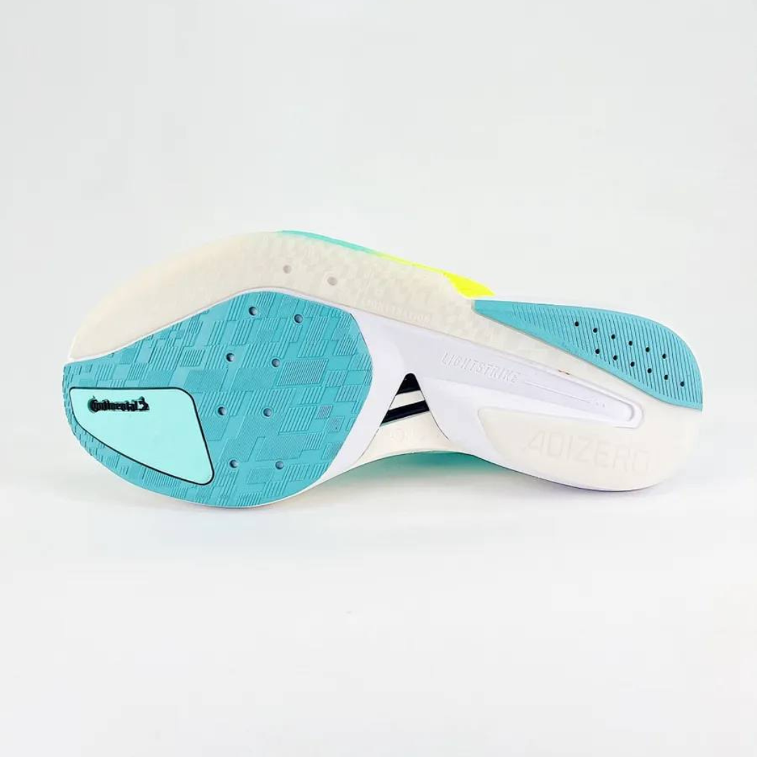 Adidas Adizero Boston 13™ – Aqua Flash avec Métallisé et Vert Citron