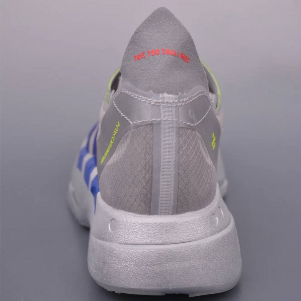 Adidas Adizero Adios Pro 4™ – Gris Métallisé avec Bleu