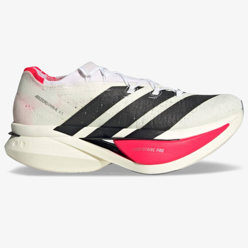 Adidas Adizero Prime X3 Strung™ – Blanc et Rouge