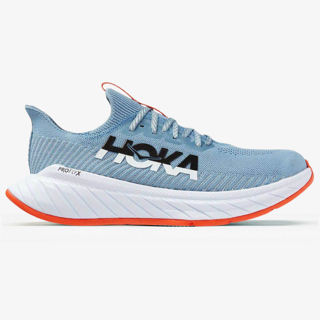 Hoka Carbon X3™ – Bleu Vibrant avec Rouge Impactant