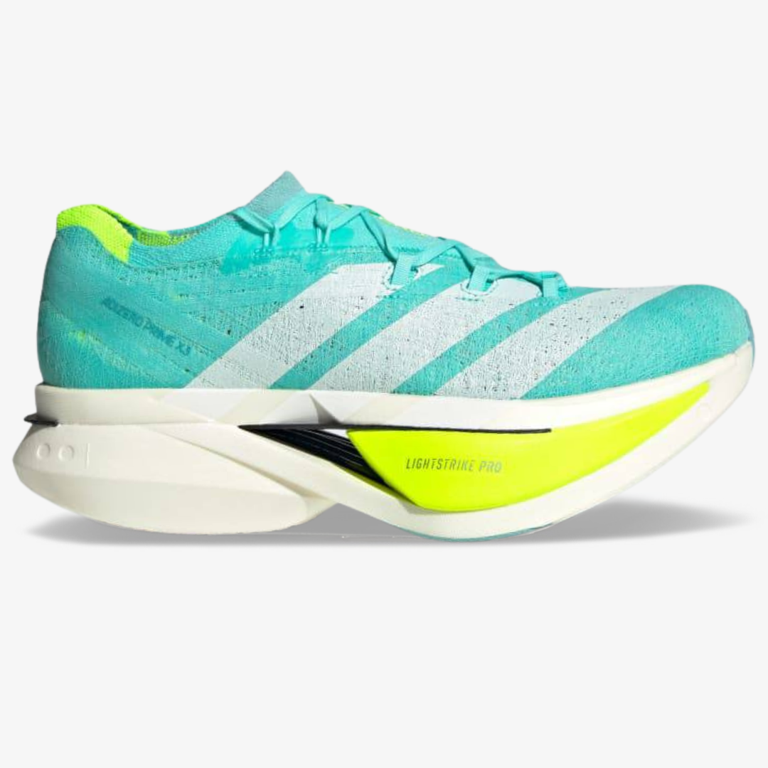 Adidas Adizero Prime X3 Strung™ – Flash Aqua avec Zero Metallic et Lucid Lemon