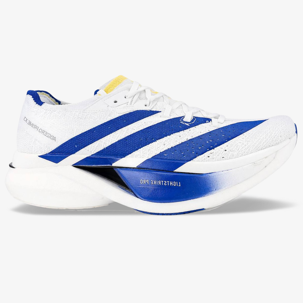Adidas Adizero Prime X3 Strung™ – Blanc avec Bleu