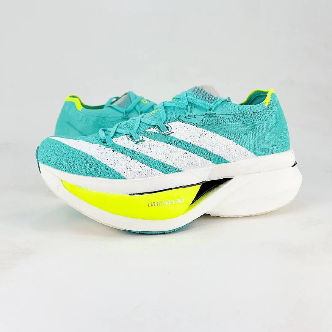 Adidas Adizero Prime X3 Strung™ – Flash Aqua avec Zero Metallic et Lucid Lemon