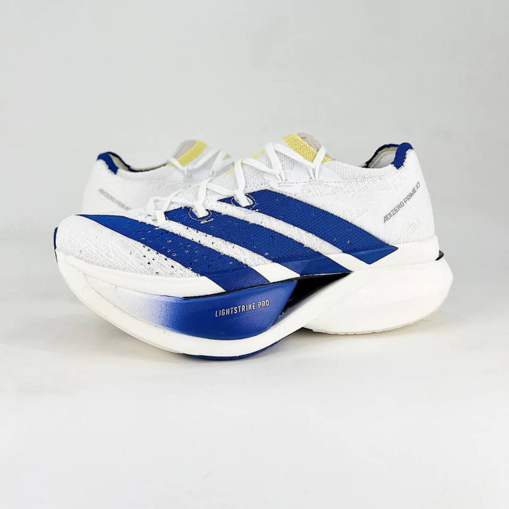 Adidas Adizero Prime X3 Strung™ – Blanc avec Bleu