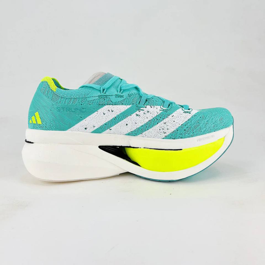Adidas Adizero Prime X3 Strung™ – Flash Aqua avec Zero Metallic et Lucid Lemon