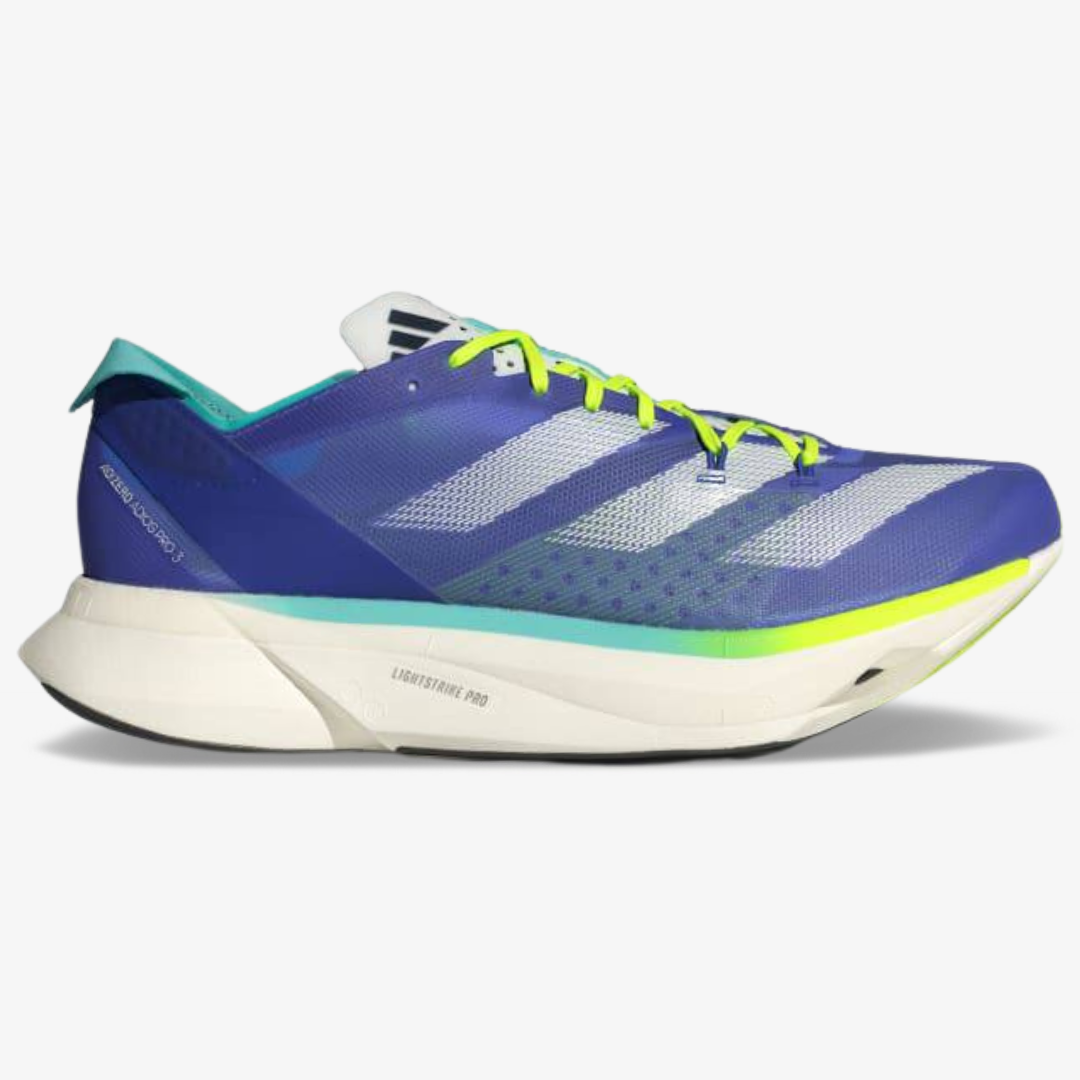 Adidas Adizero Adios Pro 3™ – Bleu Royal avec Vert Néon