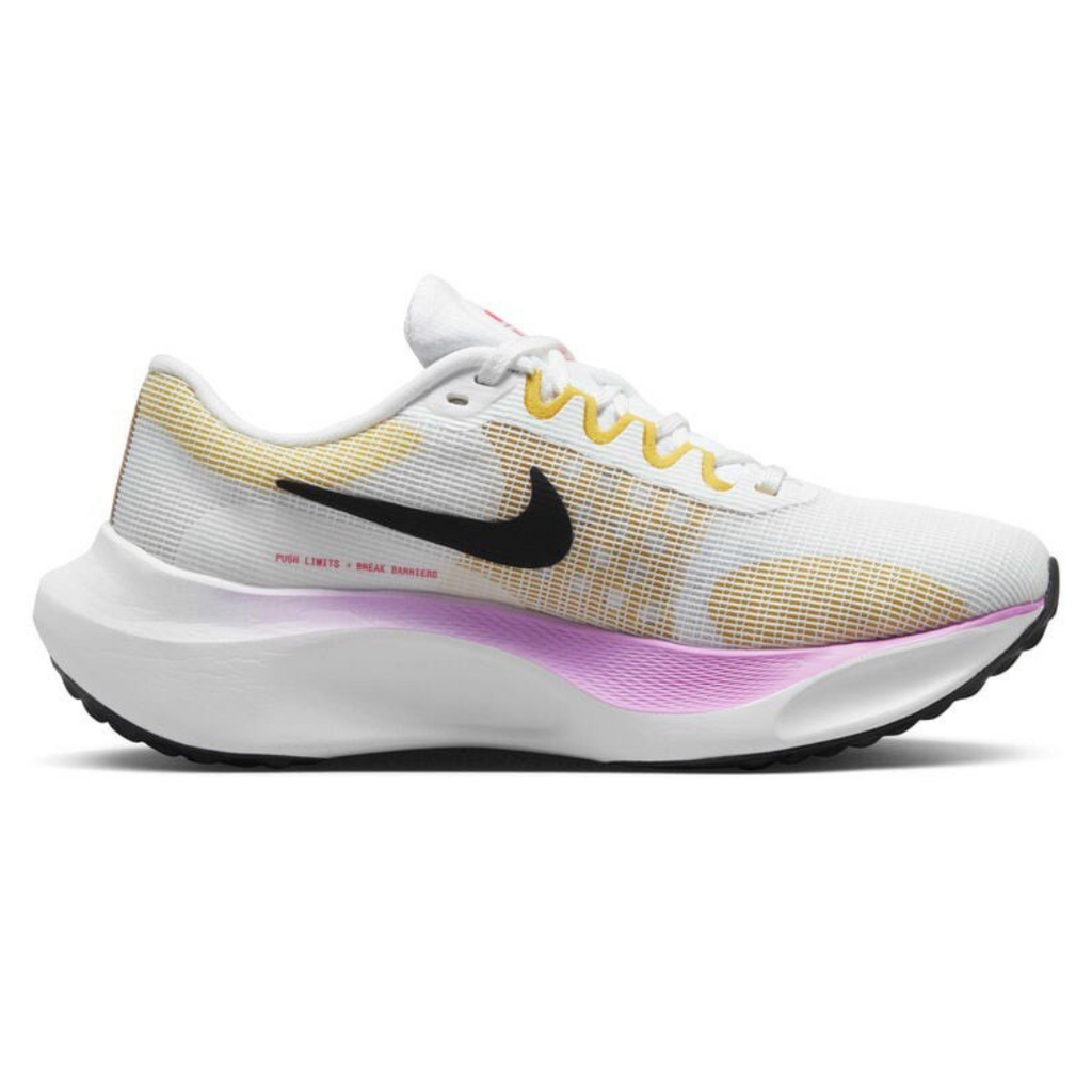 Nike Air Zoom Fly 5™ – Blanc incandescent avec jaune fluo et lilas onirique
