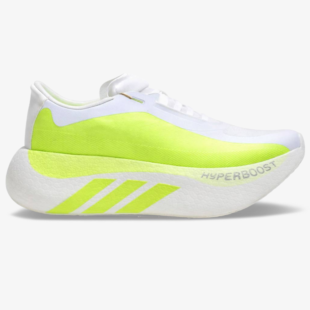 Adidas Hyperboost Edge™ – Blanc avec vert fluo