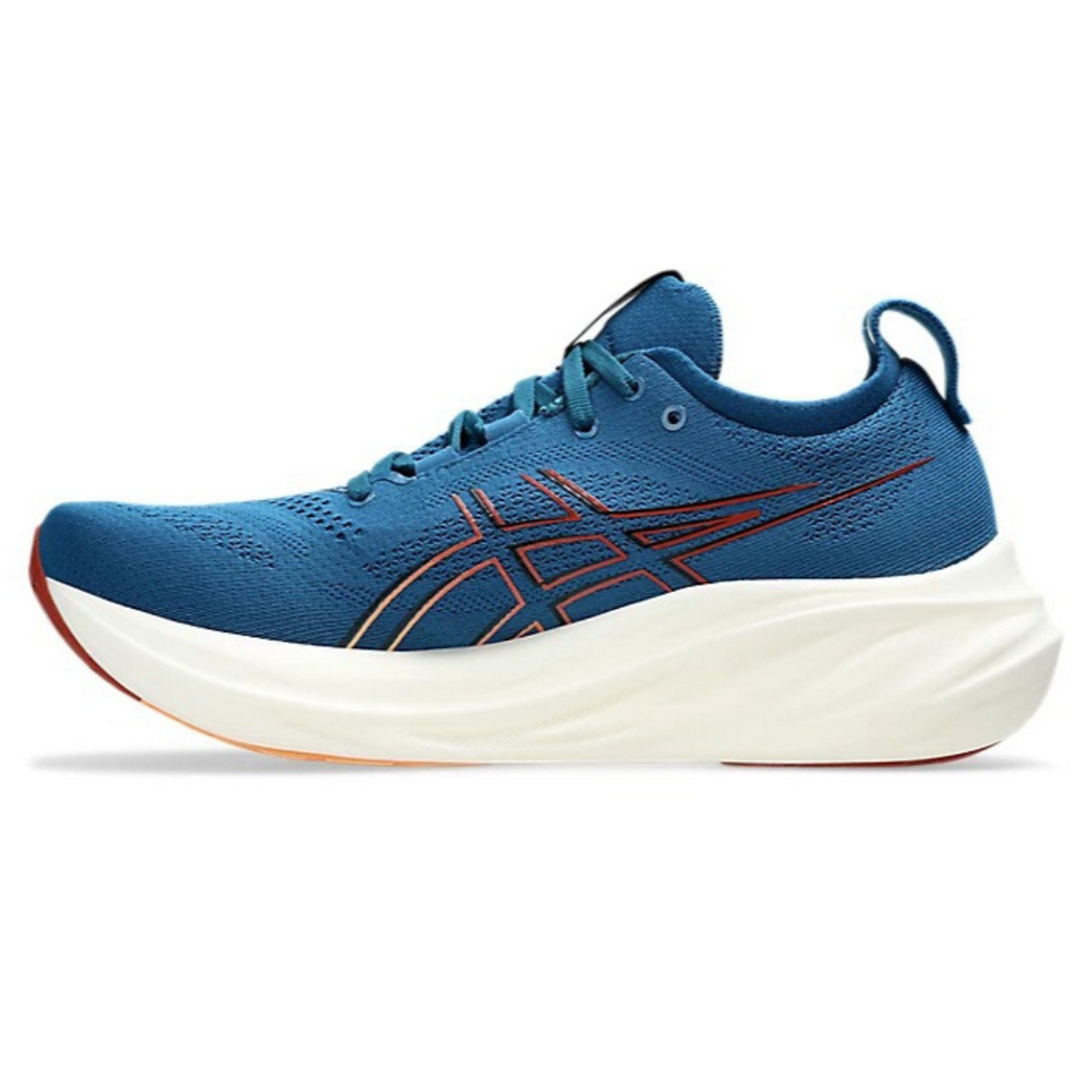 Asics Gel-Nimbus 26™ – Bleu avec Blanc et Rouge