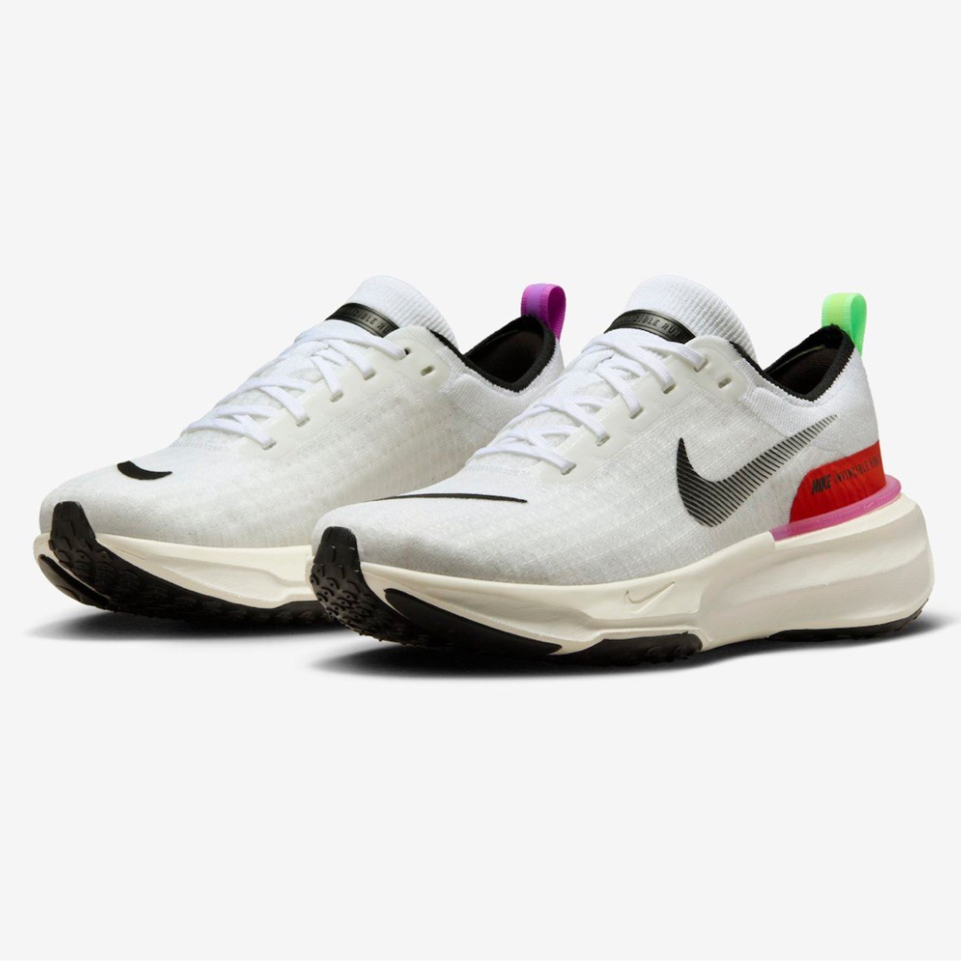 Nike ZoomX Invincible Run 3™ – White Energy avec Lime Blast et Blue Lightning