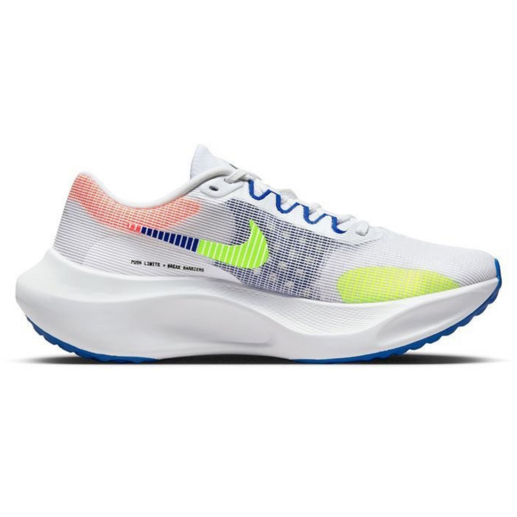 Nike Air Zoom Fly 5™ – Blanc fluorescent avec Bleu océan et Vert vif
