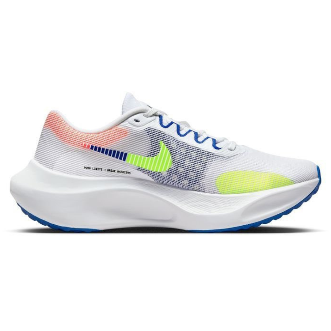 Nike Air Zoom Fly 5™ – Blanc fluorescent avec Bleu océan et Vert vif