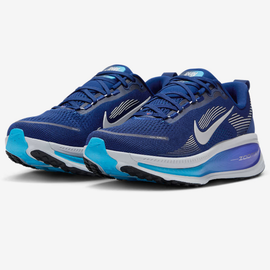 Nike Vomero 18™ – Ocean Blue w/ Metallic Grey